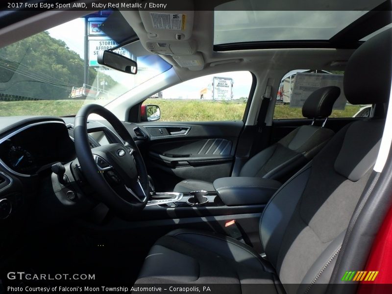 Ruby Red Metallic / Ebony 2017 Ford Edge Sport AWD