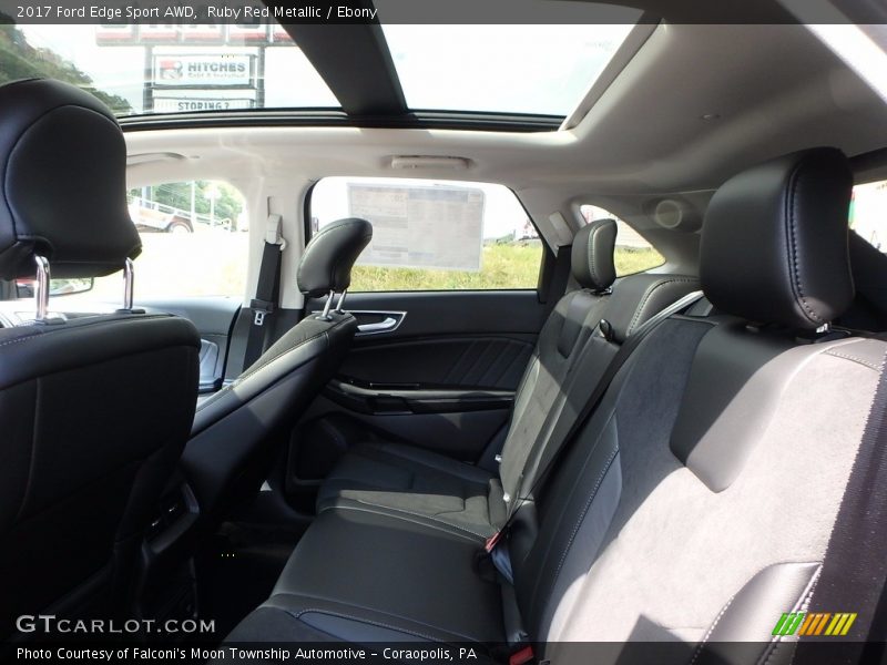 Ruby Red Metallic / Ebony 2017 Ford Edge Sport AWD