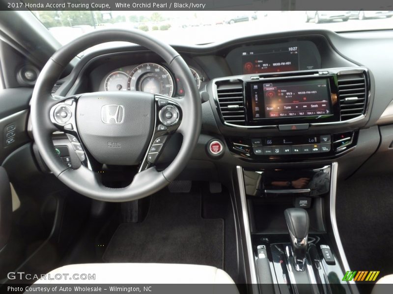 White Orchid Pearl / Black/Ivory 2017 Honda Accord Touring Coupe