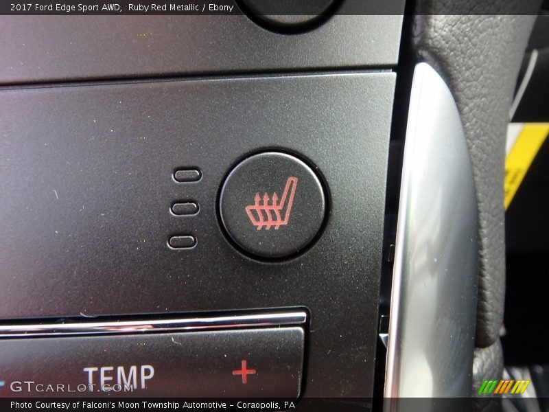 Ruby Red Metallic / Ebony 2017 Ford Edge Sport AWD