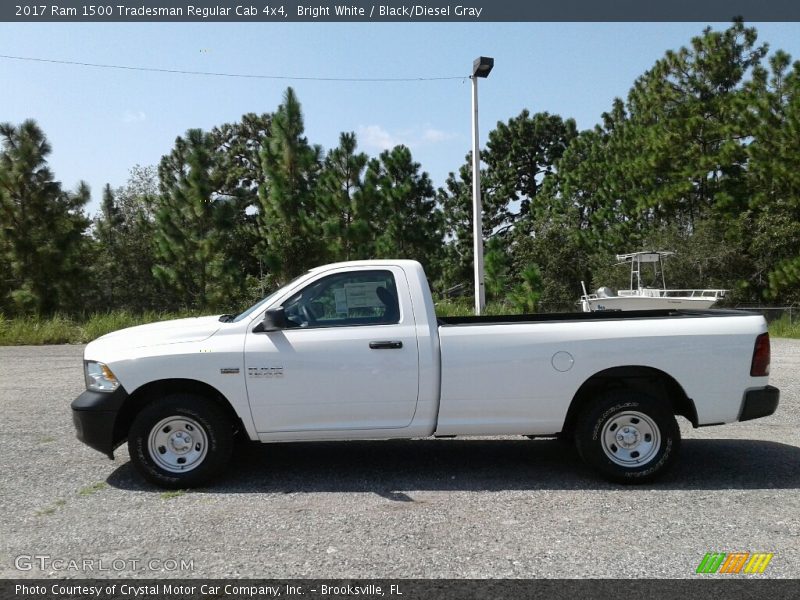 Bright White / Black/Diesel Gray 2017 Ram 1500 Tradesman Regular Cab 4x4