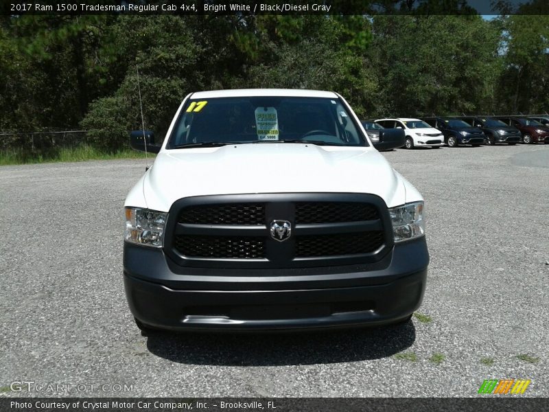 Bright White / Black/Diesel Gray 2017 Ram 1500 Tradesman Regular Cab 4x4