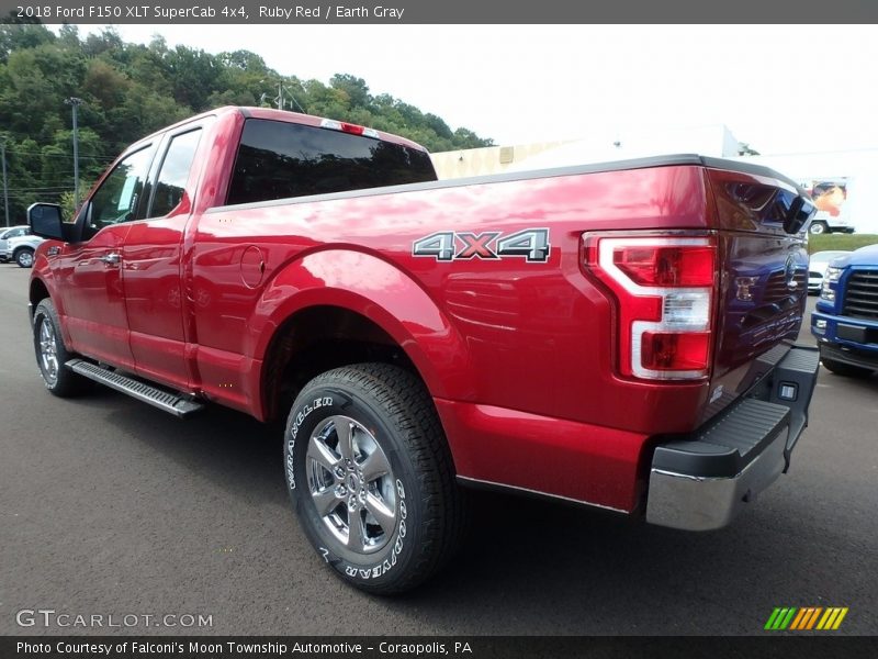 Ruby Red / Earth Gray 2018 Ford F150 XLT SuperCab 4x4