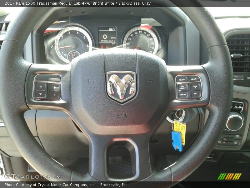 Bright White / Black/Diesel Gray 2017 Ram 1500 Tradesman Regular Cab 4x4