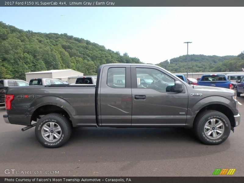 Lithium Gray / Earth Gray 2017 Ford F150 XL SuperCab 4x4