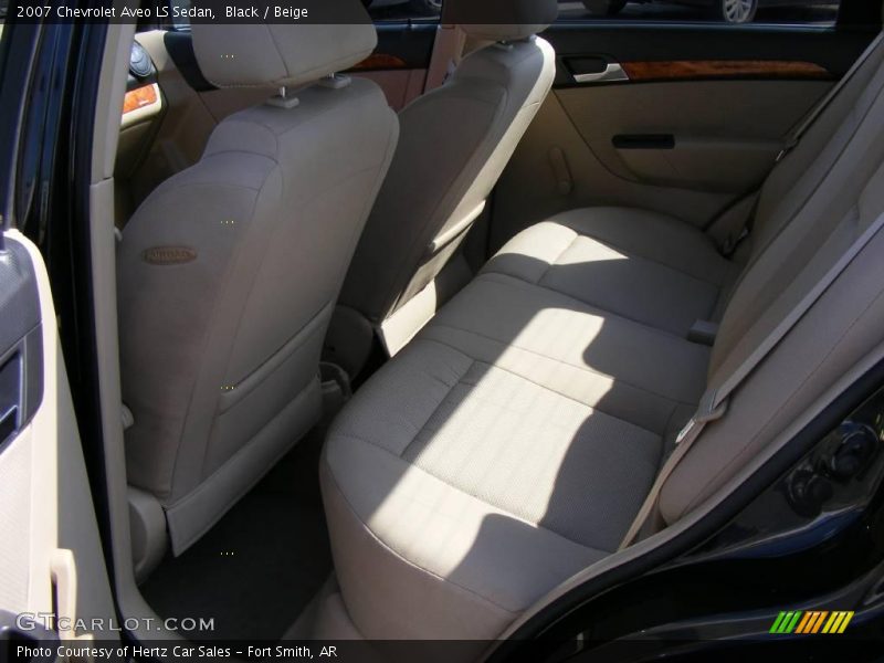 Black / Beige 2007 Chevrolet Aveo LS Sedan