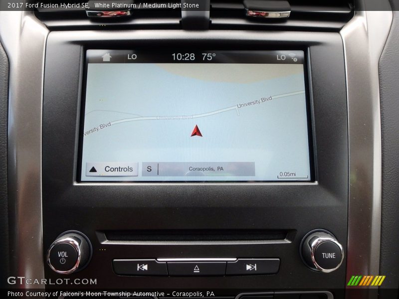 Navigation of 2017 Fusion Hybrid SE