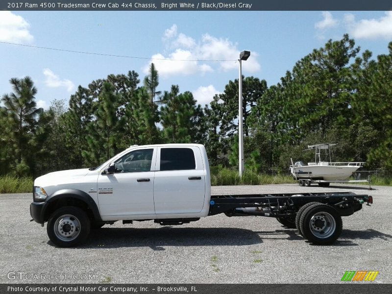 Bright White / Black/Diesel Gray 2017 Ram 4500 Tradesman Crew Cab 4x4 Chassis