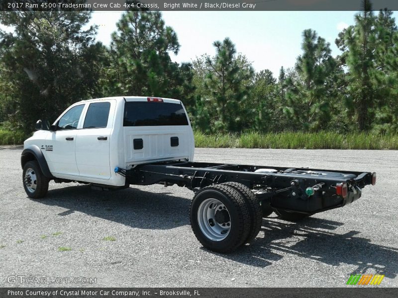 Bright White / Black/Diesel Gray 2017 Ram 4500 Tradesman Crew Cab 4x4 Chassis