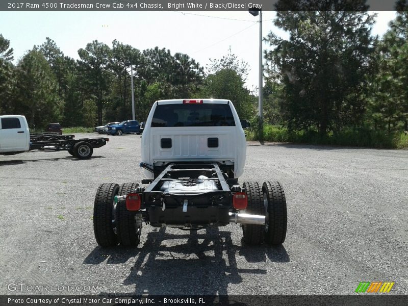 Bright White / Black/Diesel Gray 2017 Ram 4500 Tradesman Crew Cab 4x4 Chassis