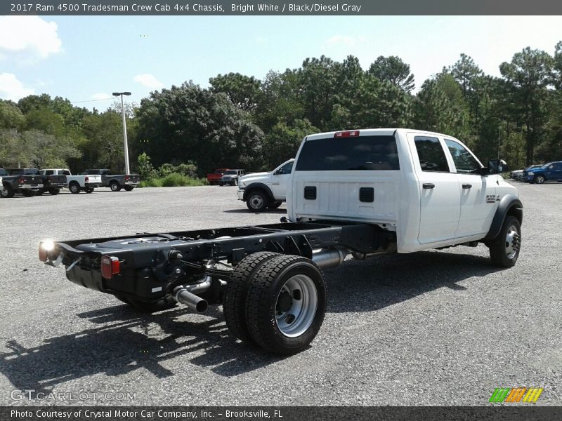 Bright White / Black/Diesel Gray 2017 Ram 4500 Tradesman Crew Cab 4x4 Chassis