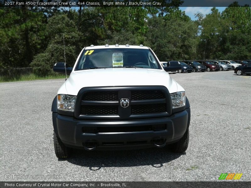 Bright White / Black/Diesel Gray 2017 Ram 4500 Tradesman Crew Cab 4x4 Chassis