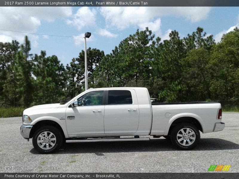  2017 2500 Laramie Longhorn Mega Cab 4x4 Pearl White