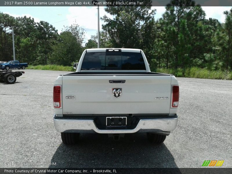 Pearl White / Black/Cattle Tan 2017 Ram 2500 Laramie Longhorn Mega Cab 4x4
