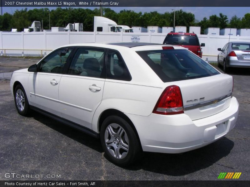White / Titanium Gray 2007 Chevrolet Malibu Maxx LS Wagon