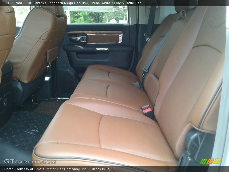 Pearl White / Black/Cattle Tan 2017 Ram 2500 Laramie Longhorn Mega Cab 4x4