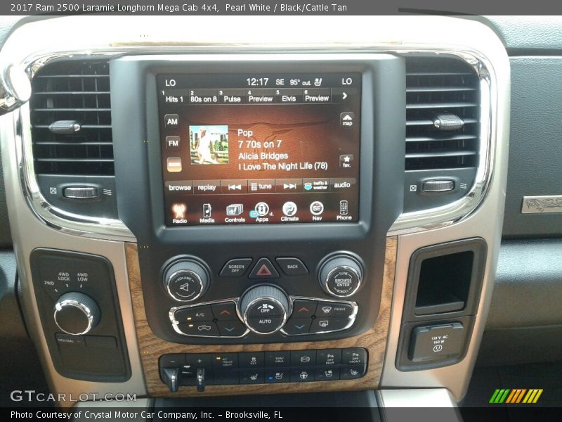 Pearl White / Black/Cattle Tan 2017 Ram 2500 Laramie Longhorn Mega Cab 4x4