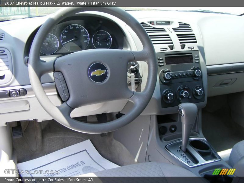 White / Titanium Gray 2007 Chevrolet Malibu Maxx LS Wagon