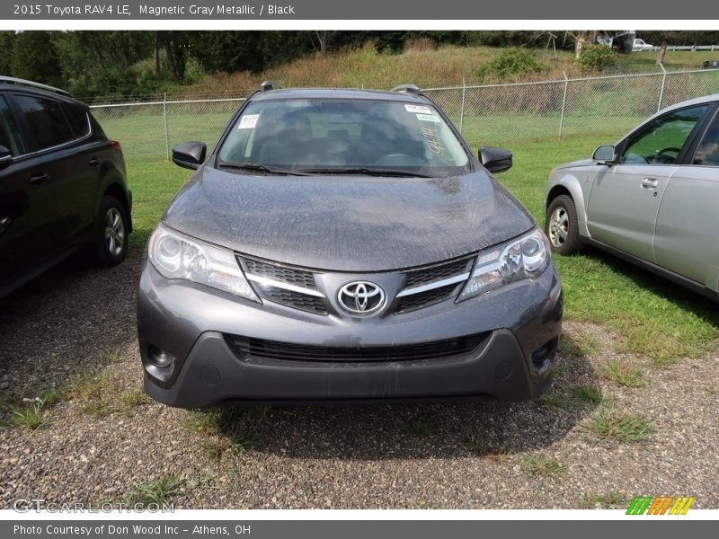 Magnetic Gray Metallic / Black 2015 Toyota RAV4 LE