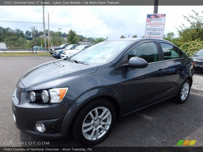 Cyber Gray Metallic / Jet Black/Dark Titanium 2013 Chevrolet Sonic LT Sedan