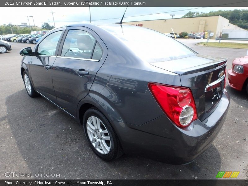 Cyber Gray Metallic / Jet Black/Dark Titanium 2013 Chevrolet Sonic LT Sedan