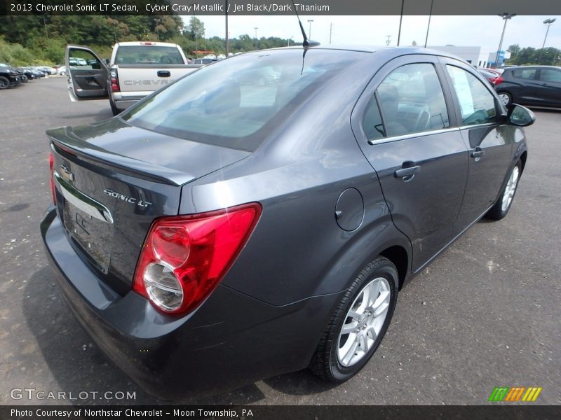 Cyber Gray Metallic / Jet Black/Dark Titanium 2013 Chevrolet Sonic LT Sedan