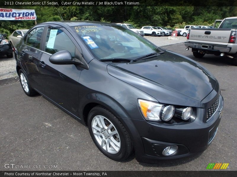 Cyber Gray Metallic / Jet Black/Dark Titanium 2013 Chevrolet Sonic LT Sedan