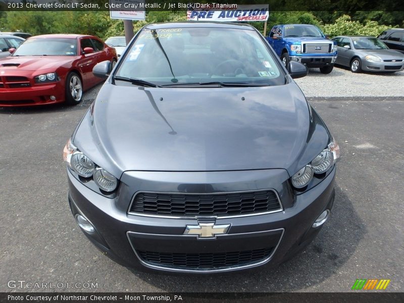 Cyber Gray Metallic / Jet Black/Dark Titanium 2013 Chevrolet Sonic LT Sedan
