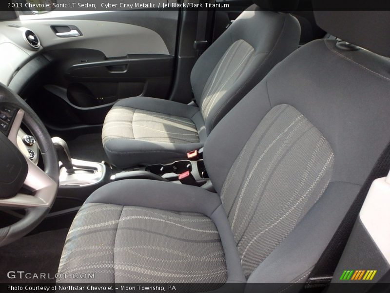 Cyber Gray Metallic / Jet Black/Dark Titanium 2013 Chevrolet Sonic LT Sedan