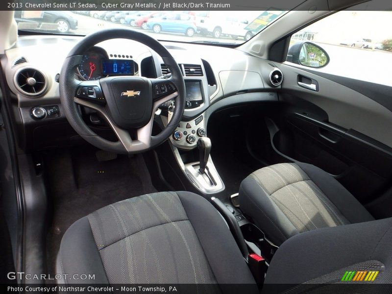 Cyber Gray Metallic / Jet Black/Dark Titanium 2013 Chevrolet Sonic LT Sedan