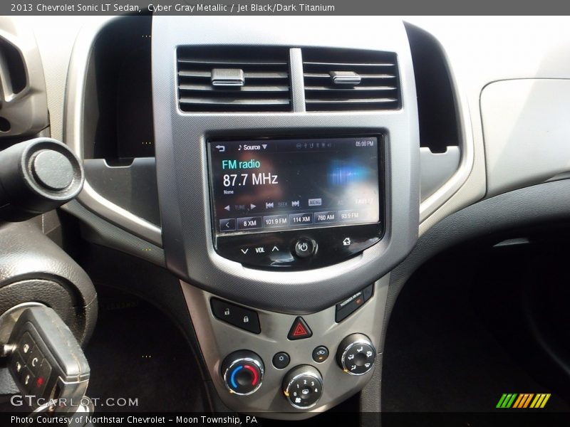 Cyber Gray Metallic / Jet Black/Dark Titanium 2013 Chevrolet Sonic LT Sedan
