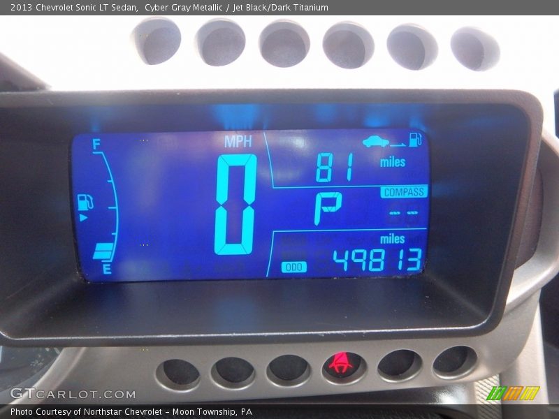 Cyber Gray Metallic / Jet Black/Dark Titanium 2013 Chevrolet Sonic LT Sedan