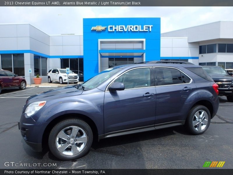 Atlantis Blue Metallic / Light Titanium/Jet Black 2013 Chevrolet Equinox LT AWD