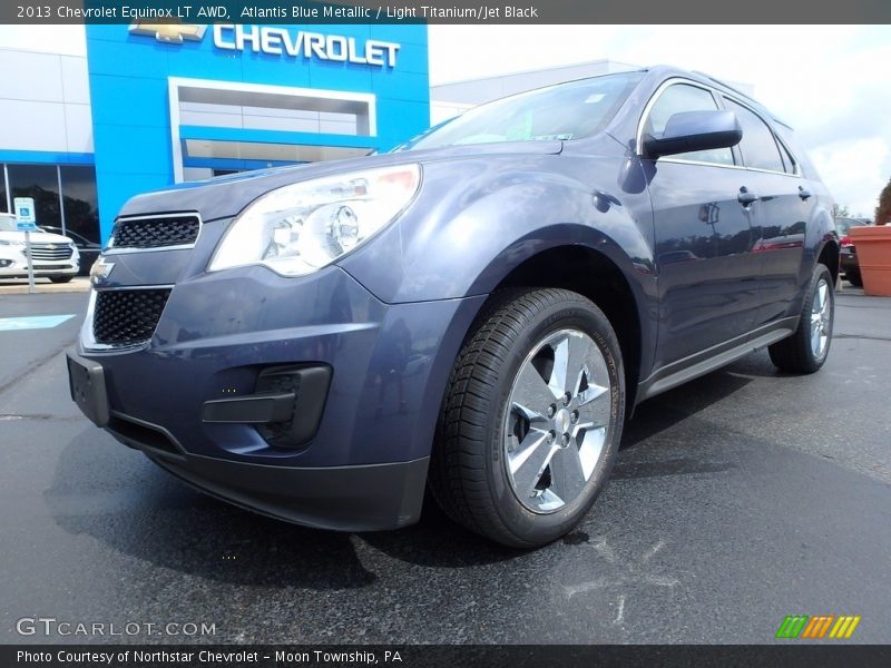 Atlantis Blue Metallic / Light Titanium/Jet Black 2013 Chevrolet Equinox LT AWD