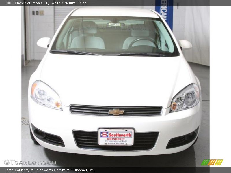 White / Neutral Beige 2006 Chevrolet Impala LT