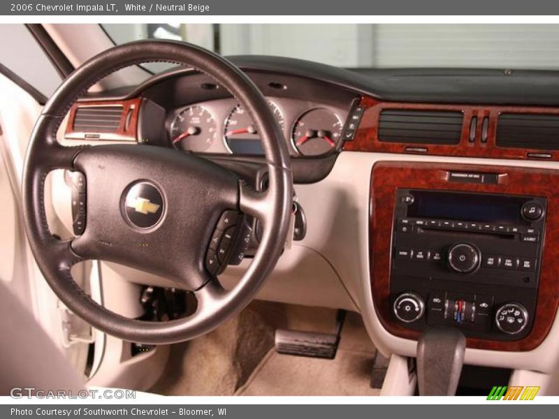 White / Neutral Beige 2006 Chevrolet Impala LT