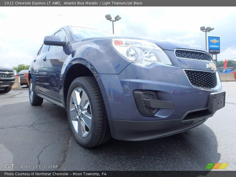 Atlantis Blue Metallic / Light Titanium/Jet Black 2013 Chevrolet Equinox LT AWD
