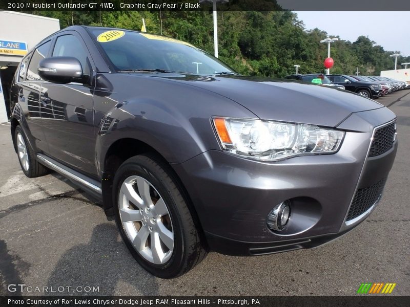 Graphite Gray Pearl / Black 2010 Mitsubishi Outlander GT 4WD