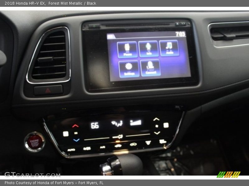 Forest Mist Metallic / Black 2018 Honda HR-V EX
