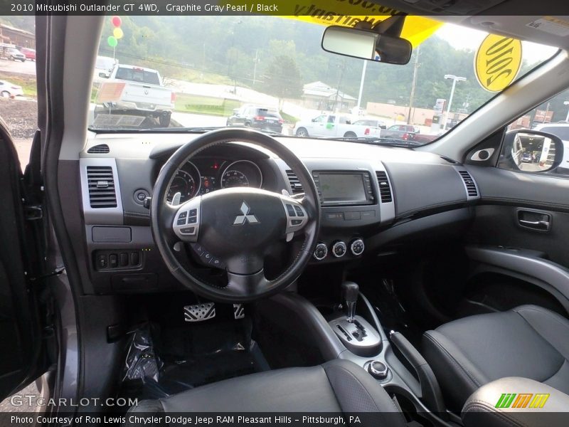 Graphite Gray Pearl / Black 2010 Mitsubishi Outlander GT 4WD