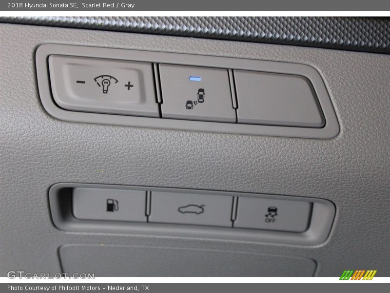 Scarlet Red / Gray 2018 Hyundai Sonata SE