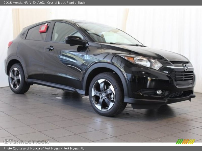 Crystal Black Pearl / Black 2018 Honda HR-V EX AWD