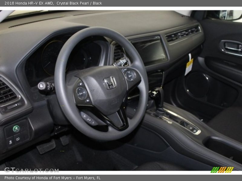 Crystal Black Pearl / Black 2018 Honda HR-V EX AWD