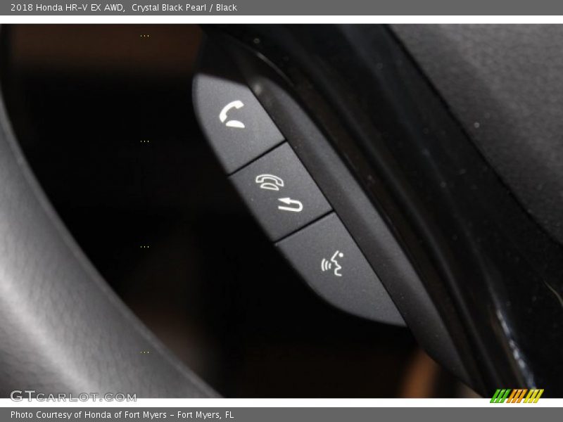 Crystal Black Pearl / Black 2018 Honda HR-V EX AWD
