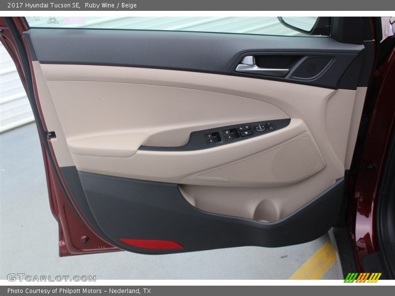 Ruby Wine / Beige 2017 Hyundai Tucson SE