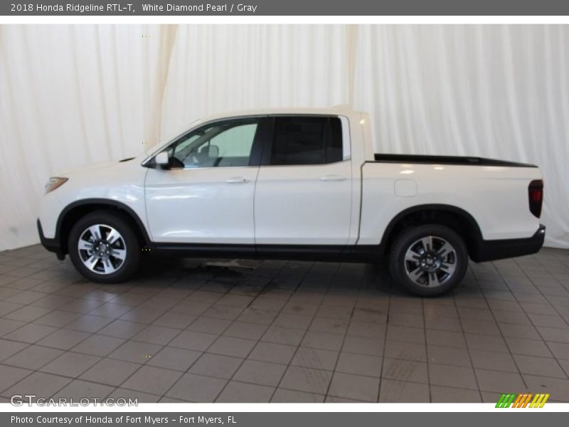 White Diamond Pearl / Gray 2018 Honda Ridgeline RTL-T