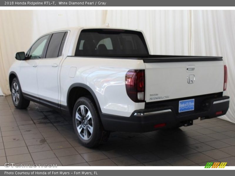 White Diamond Pearl / Gray 2018 Honda Ridgeline RTL-T