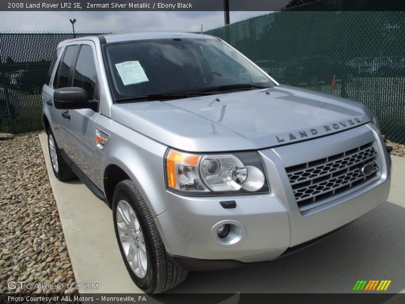 Zermatt Silver Metallic / Ebony Black 2008 Land Rover LR2 SE