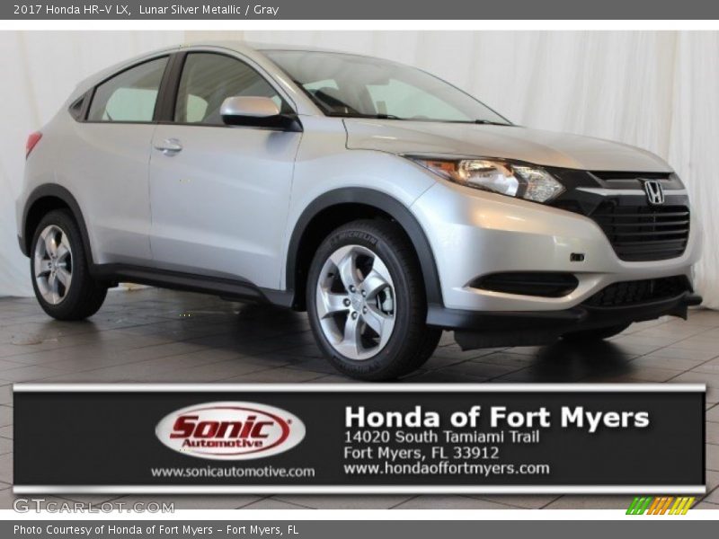 Lunar Silver Metallic / Gray 2017 Honda HR-V LX