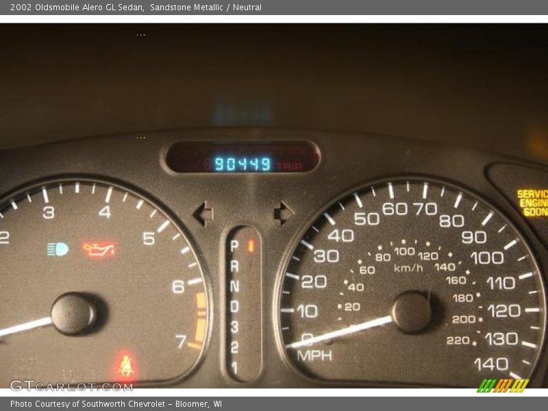 Sandstone Metallic / Neutral 2002 Oldsmobile Alero GL Sedan